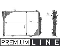 MAHLE CR 230 000P refroidisseur de liquide de refroidissement