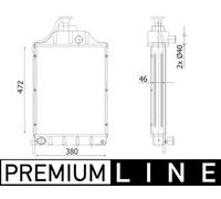 MAHLE CR 2303 000P refroidisseur de liquide de refroidissement
