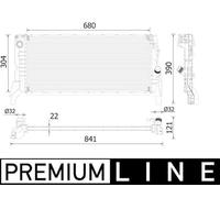 MAHLE CR 2308 000P refroidisseur de liquide de refroidissement