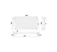 MAHLE CR 2316 000P Radiateur du moteur