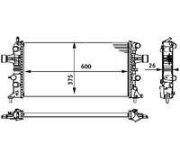 MAHLE CR 237 000S refroidisseur et liquide de refroidissement