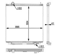MAHLE CR 2390 000P Radiateur, refroidissement du moteur pour MAN