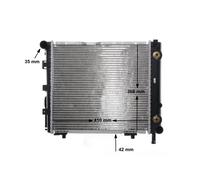MAHLE CR 256 000S Radiateur du moteur