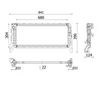 MAHLE CR 2748 000P Radiateur, refroidissement du moteur pour BMW,MINI