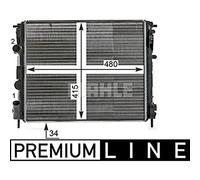 MAHLE CR 35 000P refroidisseur de liquide de refroidissement