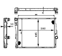 MAHLE CR 455 000S refroidisseur et liquide de refroidissement