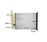 MAHLE CR 630 000S refroidisseur et liquide de refroidissement