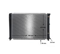 MAHLE CR 654 000S Radiateur du moteur