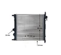 MAHLE ORIGINAL CR 831 001S Radiateur du moteur