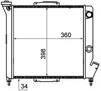 MAHLE CR 832 000S refroidisseur et liquide de refroidissement