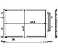 Radiateur d'eau Grille de radiateur soudée CR 868 000P MAHLE pour AUDI A8 D4