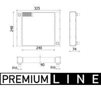 MAHLE CR 958 000P Radiateur, refroidissement du moteur pour ALPINA,BMW