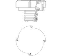 MAHLE CRB 21 000P Bouchon de liquide de refroidissement