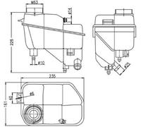 MAHLE CRT 202 000S Réservoir D'Expansion, Refroidissement pour Mercedes-Benz