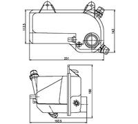 MAHLE CRT 204 000S Réservoir de compensation