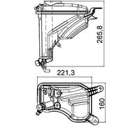 MAHLE CRT 207 000S Réservoir de compensation