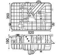 Vase d'expansion, liquide de refroidissement MAHLE CRT 234 000P