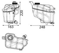 MAHLE CRT 244 000S Vase d'expansion, liquide de refroidissement