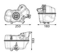 MAHLE CRT 349 000S Vase d'expansion, liquide de refroidissement