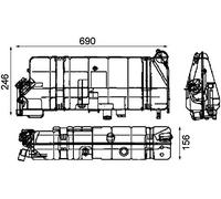 Vase d'expansion, liquide de refroidissement MAHLE CRT 42 000P