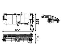 MAHLE CRT 49 000P Réservoir de compensation BEHR PREMIUM LINE
