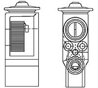 MAHLE Détendeur climatisation avant Détendeur De Climatisation AVE 55 000P avec flasque/bride/rebord avec vis