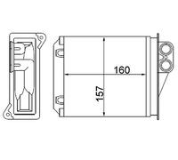 MAHLE Échangeur de chaleur, chauffage intérieur AH168000S