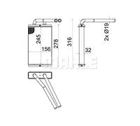MAHLE Échangeur de chaleur, chauffage intérieur AH268000S