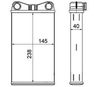 MAHLE Échangeur de chaleur, chauffage intérieur AH7000S