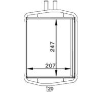 MAHLE Échangeur De Chaleur Radiateur Pour Ford Street KA 1.6 1.3I Mazda 121 III