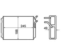 MAHLE Échangeur De Chaleur Radiateur Pour Volvo 940 II Break 2.3Ti 2.0 Turbo 740