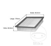 MAHLE Filtre à air du variateur LX152 (2UD)