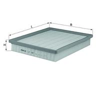 MAHLE Filtre à air LX1467 | Compatible avec: CADILLAC BLS, BLS Wagon, OPEL SIGNUM CC, VECTRA C, VECTRA C Caravan, VECTRA C CC, SAAB 9-3, 9-3 Cabriolet