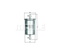 MAHLE Filtre À Carburant Compatible Pour Smart Fortwo Coupe Nissan Pick-Up