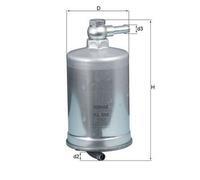 MAHLE Filtre à carburant KL 599 pour AUDI A4 B7 Avant (8ED) A4 B7 Berline (8EC)