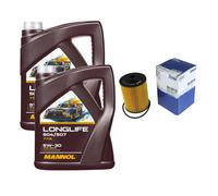Mahle Filtre à Huile 10L mannol Longlife 504/507 5W-30 pour VW Cc 358 3.6 FSI