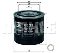 MAHLE Filtre à Huile Avec Joint Pour Ford Capri III 2.3 2.8 2.0 Sierra