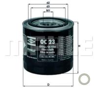 MAHLE Filtre À Huile Avec Joint Pour Ford Capri III 2.3 Super 2.8 2.0 1.6 Sierra