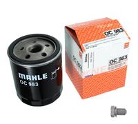 MAHLE Filtre À Huile Avec Vis De Fermeture Pour Lancia Delta II 1.6 I.E Elba 1.4