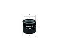 Mahle Original Filtre à huile vissé OC 458 pour RENAULT et FIAT