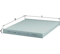 Filtre d'habitacle (filtre à pollen) KNECHT LA 411