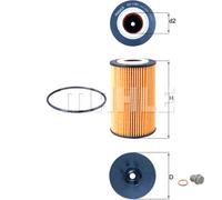 MAHLE Filtre Avec Verrouiller Vis pour Mercedes-Benz T-Modèle Sl 63