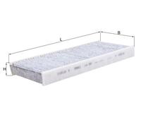 Filtre d'habitacle (filtre à pollen) KNECHT LAK 289