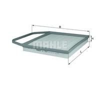 MAHLE Filtre D'Insertion Air Pour BMW 3 Série Coupé Alpina B3 Cabriolet LX 1564