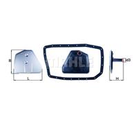 MAHLE HX 162D Filtre hydraulique pour transmission automatique Compatible avec BMW X5 (E53)