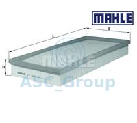 MAHLE Insert Filtre à Air OEM Qualité Remplacement (Moteur Admission) LX 1004