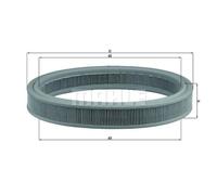 MAHLE Insert Filtre À Air Pour Ford Escort V Break Fiesta III LX 332