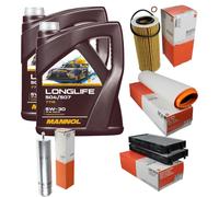 MAHLE Inspection Set 10L MANNOL LONGLIFE 504/507 5W-30 Pour BMW X5 E70 3.0d