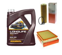 MAHLE Inspection Set 5L MANNOL LONGLIFE 504/507 5W-30 Pour Mercedes-Benz