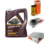 Mahle Inspection Set 5L mannol Longlife 504/507 5W-30 pour Pour BMW 5er F10